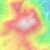 Mappa topografica Corno Grande - Vetta Occidentale, altitudine, rilievo