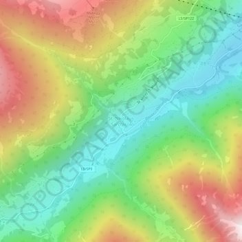 Mappa topografica St. Nikolaus, altitudine, rilievo