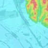 Mappa topografica Wolf Lake, altitudine, rilievo