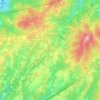 Mappa topografica Quattro Strade, altitudine, rilievo