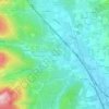 Mappa topografica La Belouze, altitudine, rilievo