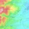 Mappa topografica Les Grosliers, altitudine, rilievo