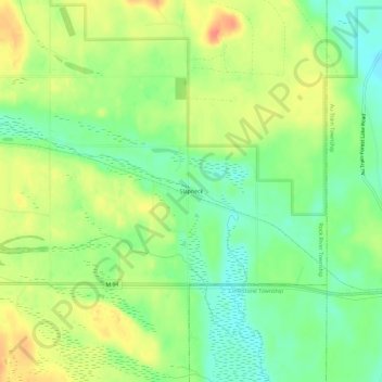 Mappa topografica Slapneck, altitudine, rilievo