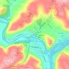 Mappa topografica Rocky Grove, altitudine, rilievo
