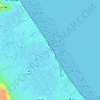 Mappa topografica La Chapelle, altitudine, rilievo