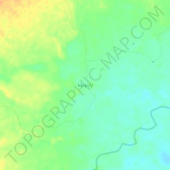 Mappa topografica Mapoy, altitudine, rilievo