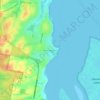 Mappa topografica Point Talburpin, altitudine, rilievo