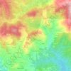 Mappa topografica Ubertino, altitudine, rilievo