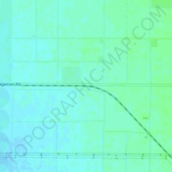 Mappa topografica Rio Bravo, altitudine, rilievo