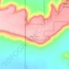 Mappa topografica Black Mesa, altitudine, rilievo