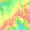 Mappa topografica Ozark, altitudine, rilievo