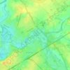 Mappa topografica Près du Montet, altitudine, rilievo