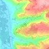 Mappa topografica Trochet, altitudine, rilievo