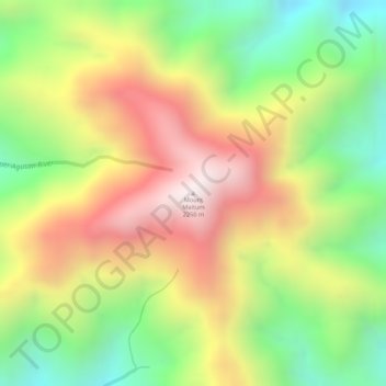 Mappa topografica Mount Maitum, altitudine, rilievo