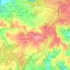 Mappa topografica Mauchat, altitudine, rilievo