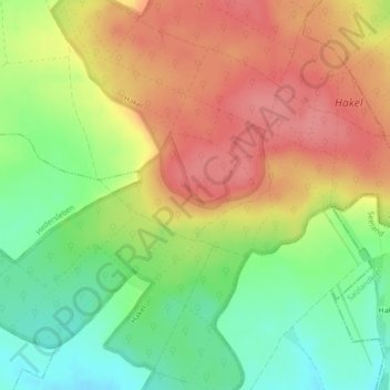 Mappa topografica Domburg, altitudine, rilievo