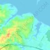 Mappa topografica Cape Saint Claire, altitudine, rilievo