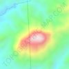 Mappa topografica Mount Mayapay, altitudine, rilievo