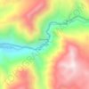 Mappa topografica Huanchu, altitudine, rilievo