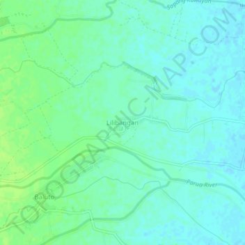 Mappa topografica Lilibangan, altitudine, rilievo