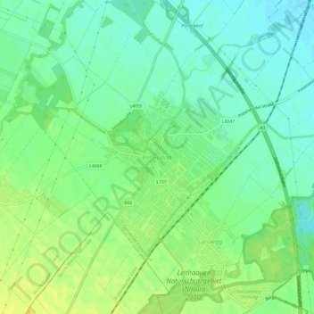 Mappa topografica Pottendorf, altitudine, rilievo