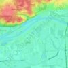 Mappa topografica Leedjes, altitudine, rilievo