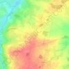 Mappa topografica La Coudre, altitudine, rilievo