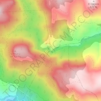 Mappa topografica el Pozo Estrecho, altitudine, rilievo