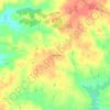 Mappa topografica Sandy Cross, altitudine, rilievo