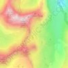 Mappa topografica Jallorgues Haute Sud, altitudine, rilievo