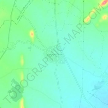 Mappa topografica Ippagudem, altitudine, rilievo