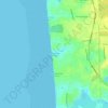 Mappa topografica Campground Landing, altitudine, rilievo