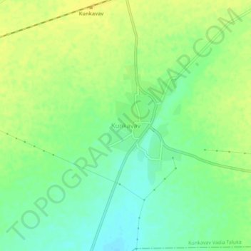 Mappa topografica Kunkavav, altitudine, rilievo