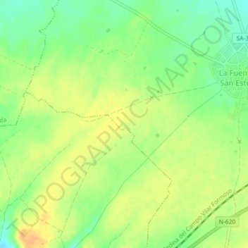 Mappa topografica Los Barruecos, altitudine, rilievo