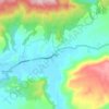 Mappa topografica Phu Ruea, altitudine, rilievo