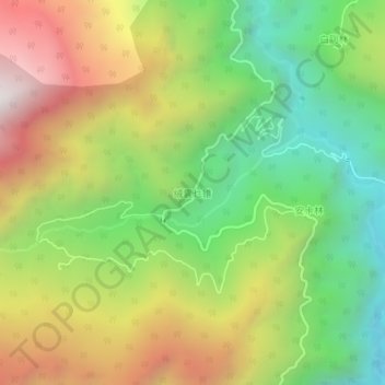 Mappa topografica Rongthangjurpam, altitudine, rilievo
