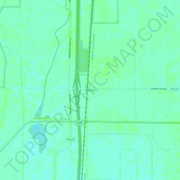 Mappa topografica McPaul, altitudine, rilievo