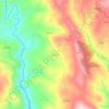 Mappa topografica Fresulfe, altitudine, rilievo