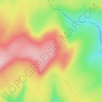 Mappa topografica Barrow Stones, altitudine, rilievo