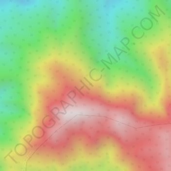 Mappa topografica Huila, altitudine, rilievo