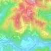 Mappa topografica Teglie, altitudine, rilievo