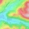 Mappa topografica Moyenmont, altitudine, rilievo