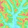 Mappa topografica Whites Creek, altitudine, rilievo