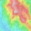 Mappa topografica Contrada Crestani, altitudine, rilievo