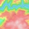 Mappa topografica La Bastidette, altitudine, rilievo
