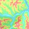 Mappa topografica Scranton, altitudine, rilievo