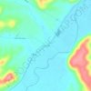 Mappa topografica Bourneville, altitudine, rilievo