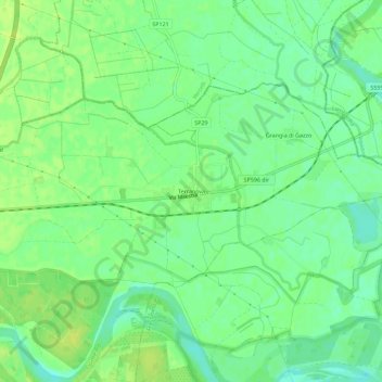 Mappa topografica Terranova, altitudine, rilievo