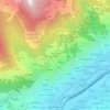 Mappa topografica Remondet, altitudine, rilievo