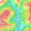 Mappa topografica Irougne, altitudine, rilievo